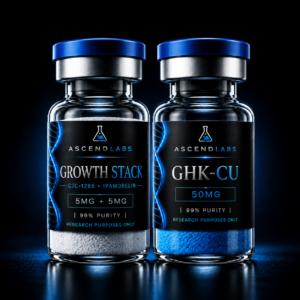 Zestaw GHK-Cu 50mg + Growth stack (CJC-1295 5mg + Ipamorelin 5mg) + BAC
